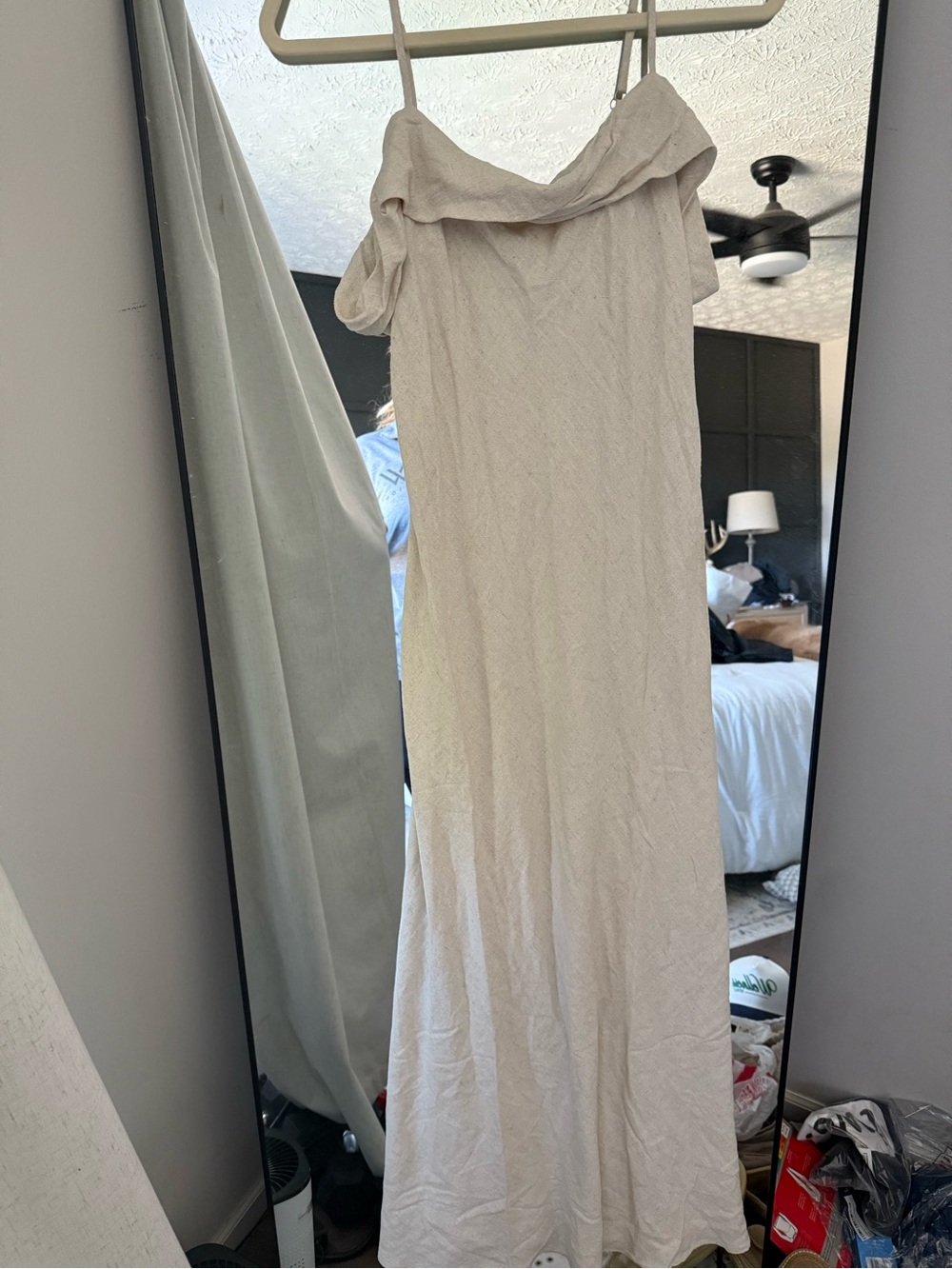 TALULAH Cream Off-Shoulder Maxi Dress